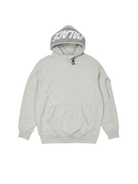 GIANT WOVEN LABEL HOOD GREY MARL