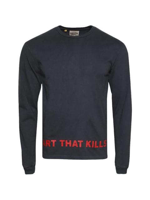 long-sleeved graphic T-shirt