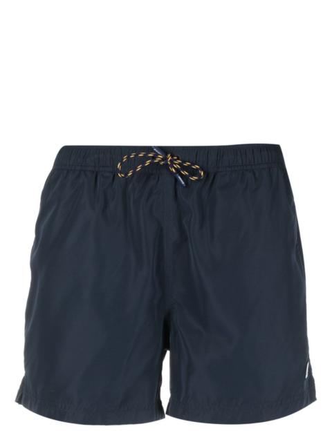 logo-patch swim shorts
