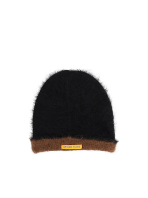 fluffy knit beanie hat