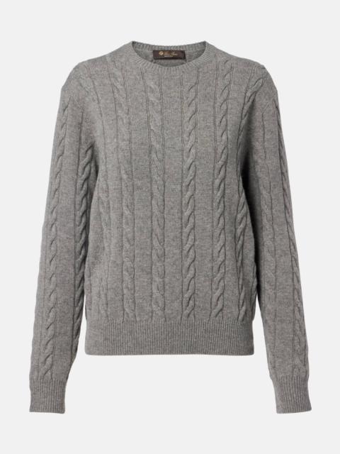 Cedar cable-knit cashmere sweater