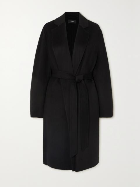 Cenda Belted Wool And Cashmere-blend Coat