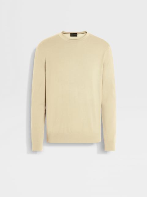 PASTEL YELLOW VELLUS AUREUM CREWNECK