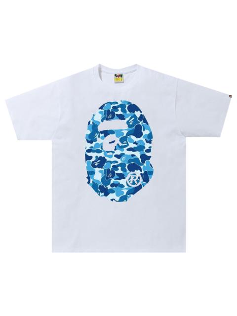 BAPE ABC Camo Big Ape Head Tee 'White/Blue'