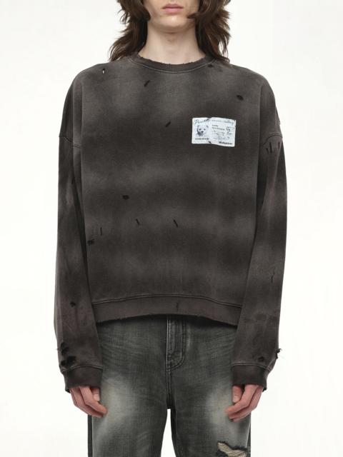 Peaches Print Sweatshirt in Charcoal