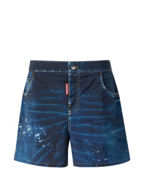 trompe loeil swim short