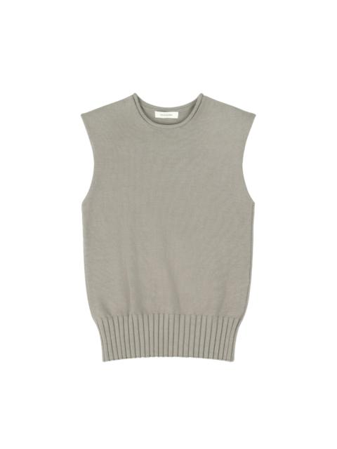 BURNS KNIT VEST MIDDLE GREY