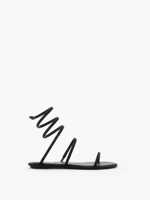 CLEO BLACK FLAT SANDAL 10