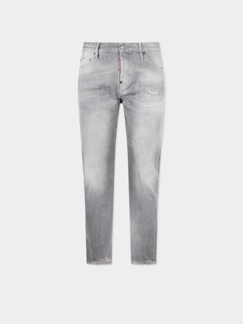 BRUSHED GREY WASH SLIM TWIST JEANS
