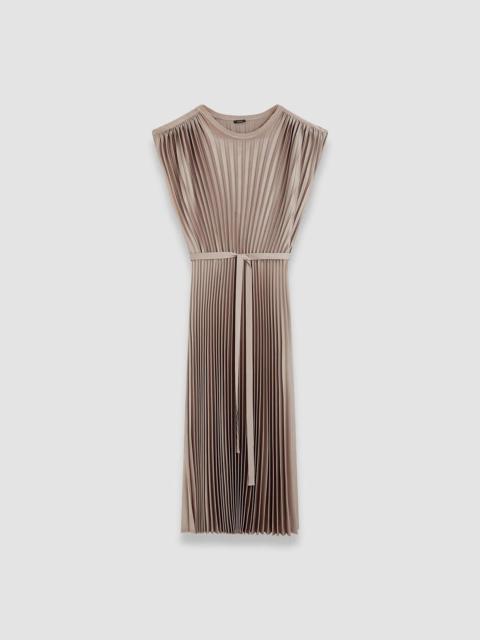 Volta Knit Weave Plissé Dress