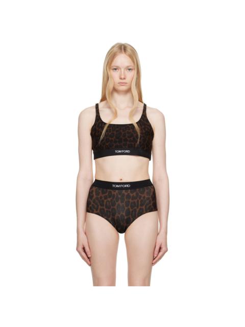Brown Leopard Modal Signature Bralette