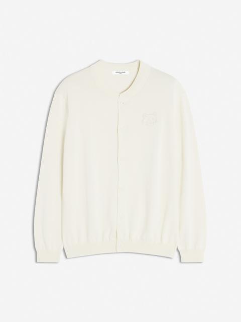 BOLD FOX HEAD EMBROIDERED KNITTED BLOUSON