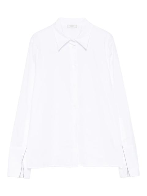 buttoned-cuff shirt