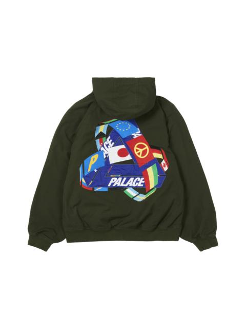 Palace Tri-Flag Hooded Jacket Olive