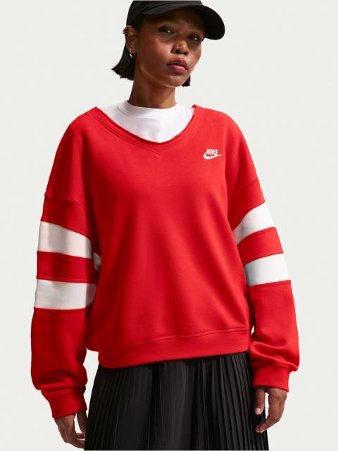 Nike Sportswear Club Fleece Women's Oversized V-Neck Sweatshirt