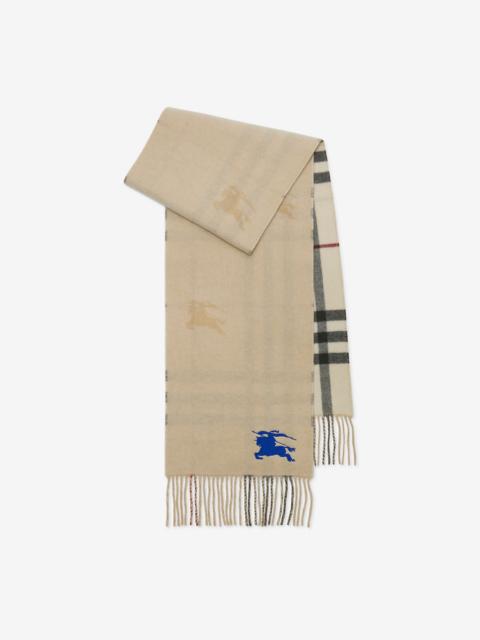 Reversible EKD Check Cashmere Scarf