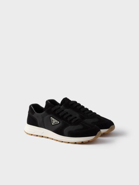 Prax suede and Re-Nylon sneakers