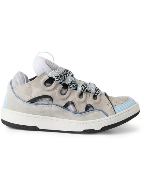 Lanvin Leather Curb Grey Light Blue
