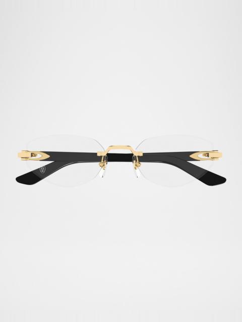 Cat-Eye Metal Optical Frames