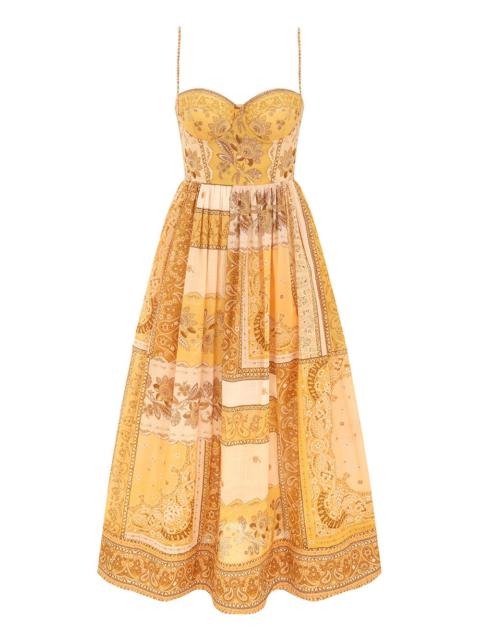 LUCKY CORSET MIDI DRESS