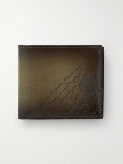 Makore Neo Scritto Venezia Leather Billfold Wallet Green