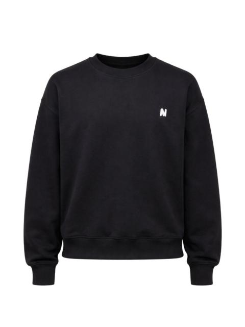 logo crew neck sweater