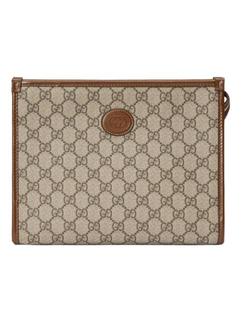 Gucci Beauty Case With Interlocking G 'Beige Ebony Brown Sugar' 672956-92TCG-8563