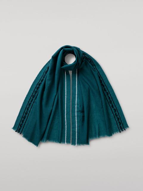 Cyrus Float Edge Green Scarf