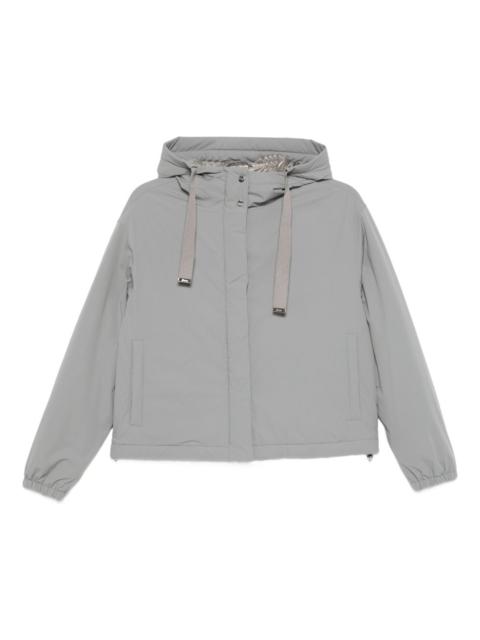 hooded drawstring jacket