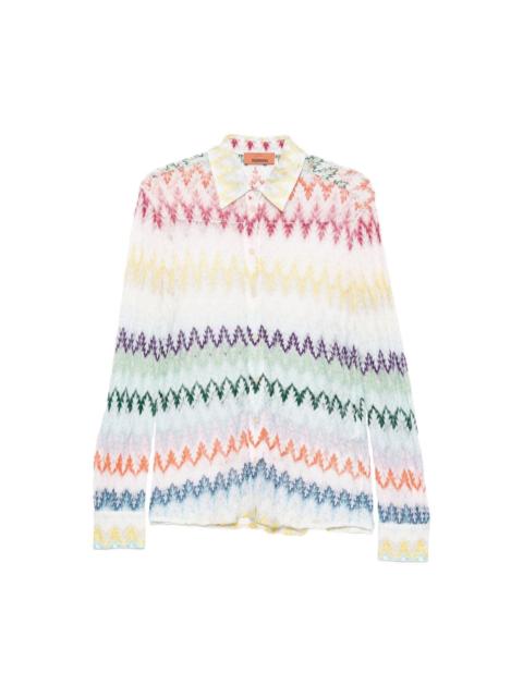 Zig zag print shirt