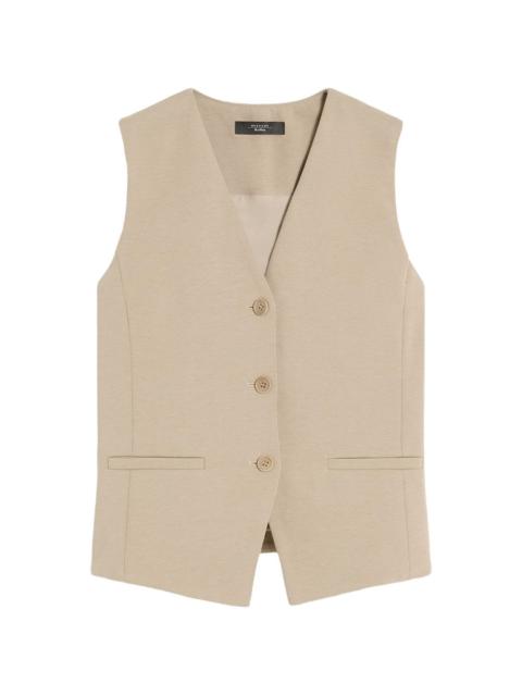 button-fastening gilet