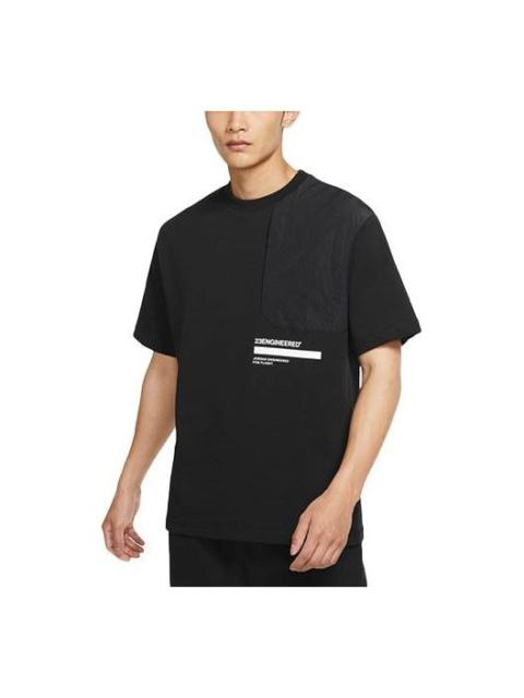 Air Jordan 23 Engineered Athleisure Casual Sports Round Neck Short Sleeve T-Shirt 'Black DM3216-010
