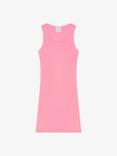 TANK TOP DRESS IN 4G COTTON TOWELLING JACQUARD