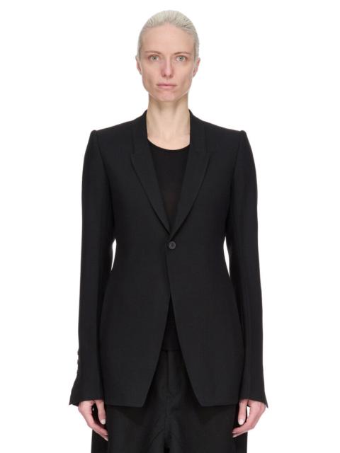 single-button wool blazer