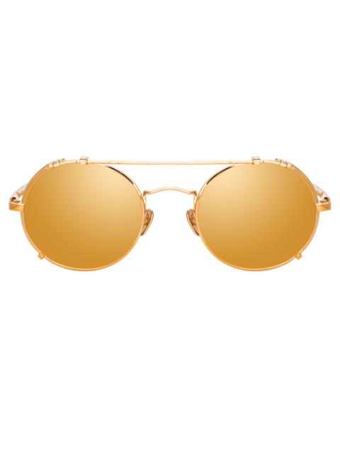 JIMI OVAL SUNGLASSES IN ROSE GOLD