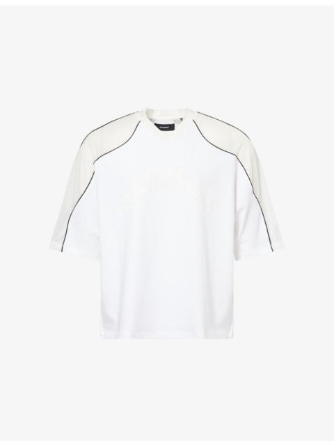 Ollie Perforated-Sleeve Cotton-Jersey T-Shirt