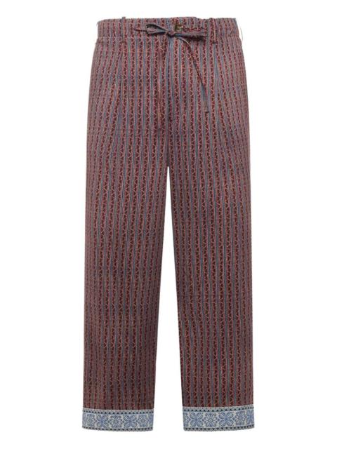 drawstring-waist trousers