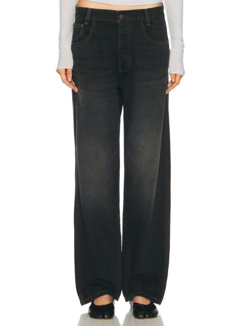 Buckle Back Baggy Leg