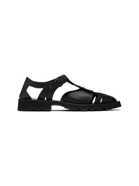 Black Pesca Sport Grainy Sandals