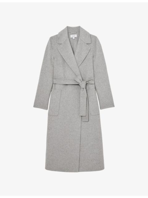 Lucia Double-Breasted Regular-Fit Wool-Blend Coat
