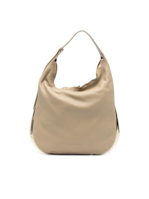 grained shoulder bag