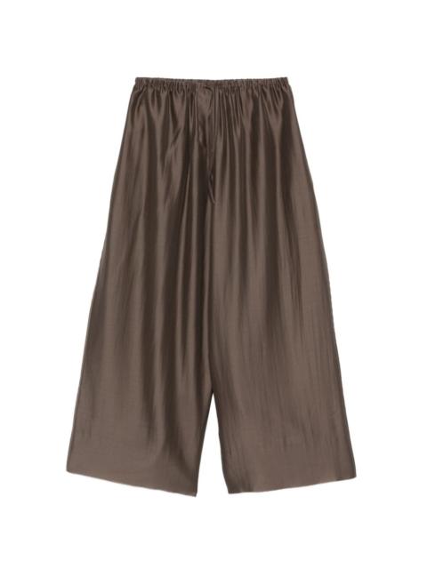 drawstring-waist palazzo pants