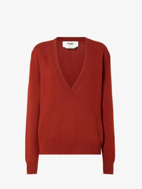 Sweater Rust cashmere pullover