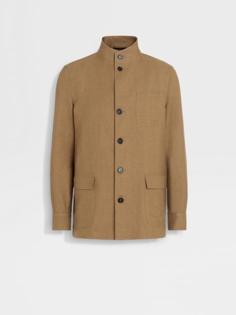 LINEN AND WOOL CHORE JACKET