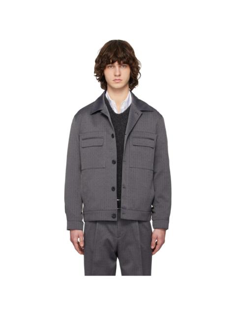 Gray Virgin Wool Jacket