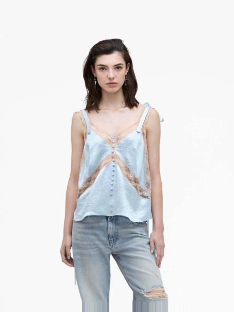 SATIN LACE SLIP TOP