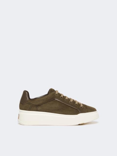 Suede sneakers - DARK BROWN