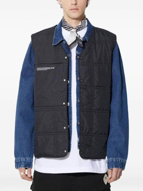 quilted-pattern gilet