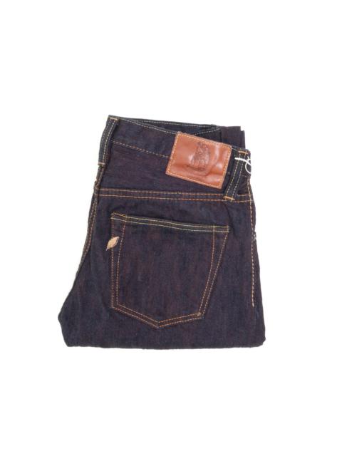 PER-EX-019-ID 15oz  Extra  Slub Relax Taper Indigo x Persimmon