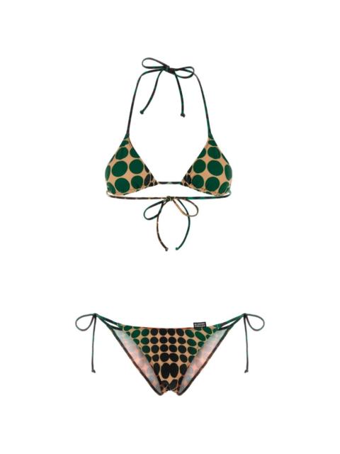 Reissue polka-dot bikini set